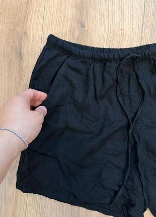 Шорти льон h&m 4