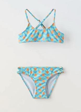 Дуже красивий роздільний купальник zara/зара: на 9-10 років.