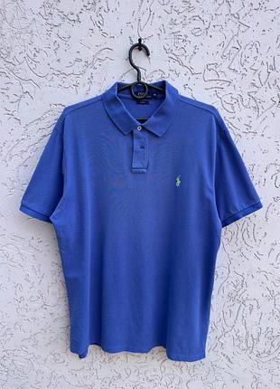 Поло polo ralph lauren оригінал синя футболка теніска поло ральф лорен
