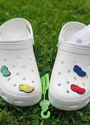 Женские сабо crocs classic clog white