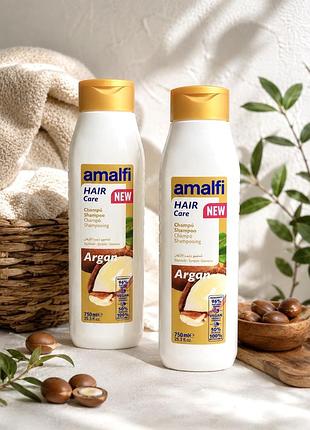 Шампунь для всіх типів волосся amalfi hair car argan, 750 мл