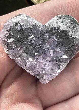Сердце сердечко аметист