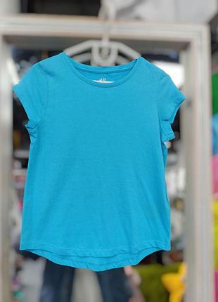 Детская футболка для девочки в голубом цвете в размере 110-116 h&m (размеры уточняйте)