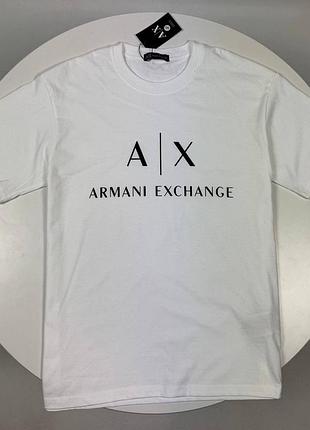 Чоловіча футболка armani exchancе  біла