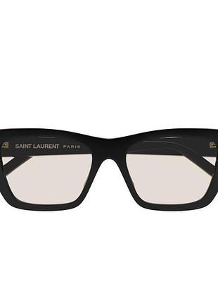 Сонцезахисні окуляри saint laurent sl 276 mica 038 yellow чорна з жовтою лінзою