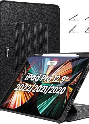 ✔️чехол для ipad pro 12.9 2022/2021/2020 6/5/4 gen с держателем apple pencil и подставкой