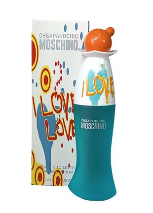 Женская туалетная вода moschino cheap and chic i love love (москино чип энд чик ай лав лав) 100 мл