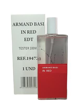 Тестер женский armand basi in red (арманд баси ин ред) 100 мл