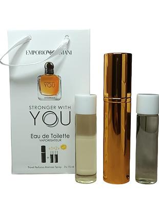 Духи мужские (версия giorgio armani emporio stronger with you) 3*15 мл.