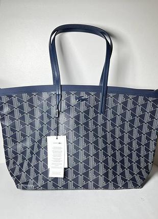 Сумка-тоут lacoste tote xxl zely blue