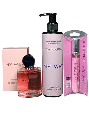 Подарочный набор giorgio armani my way (джорджио армани май вэй)
