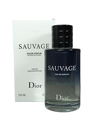 Тестер мужской christian dior sauvage (крисиан диор саваж) 100 мл