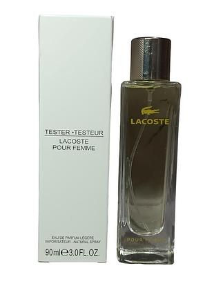 Тестер женская парфюмированная вода lacoste pour femme (лакоста пур фем) 90 мл