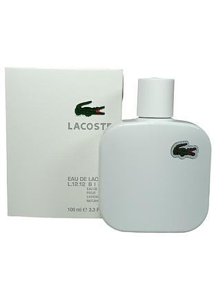 Мужская туалетная вода lacoste eau de lacoste l.12.12 blanc (лакоста о де лакоста л.12.12 бланш) 100 ml