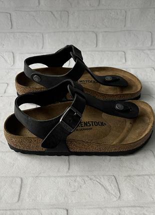 Birkenstock germany size 35 размер биркеншток нижняя черные кожаные сандалии босоножки босоножки летняя обувь оригинал