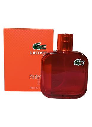 Мужская туалетная вода lacoste l.12.12. red for men (лакоста л.12.12. рэд фо мэн) 100 мл