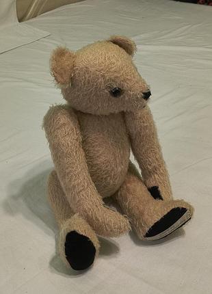 Vintage nicol - декоративная дизайнерская игрушка ручной работы - мишка на шарнирах -под реставрацию - 40 см