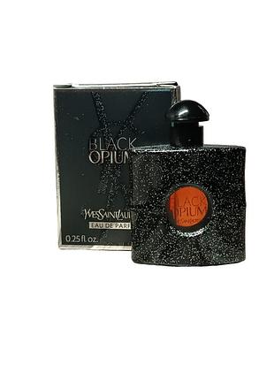 Мініатюра парфуми жіночі black opium від yves saint laurent (ів сен лоран блек опіум) 7.5 мл