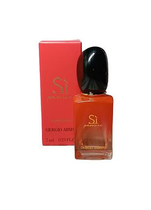 Мініатюра парфуми жіночі giorgio armani si passione (джоржио армані сі пасьєн) 7 мл