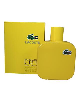 Чоловіча туалетна вода lacoste l.12.12 yellow (jaune) ( лакоста л 12. 12 єлоу) 100 мл