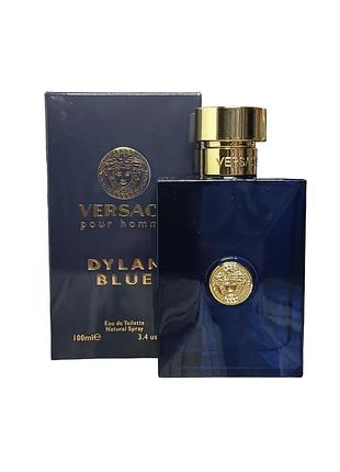 Уценка! lux чоловіча туалетная вода versace pour homme dylan blue (версаче дулан блу) 100 мл