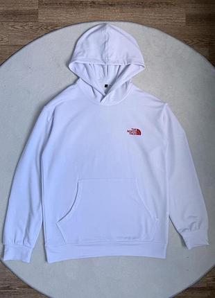 Худи the north face белое 2
