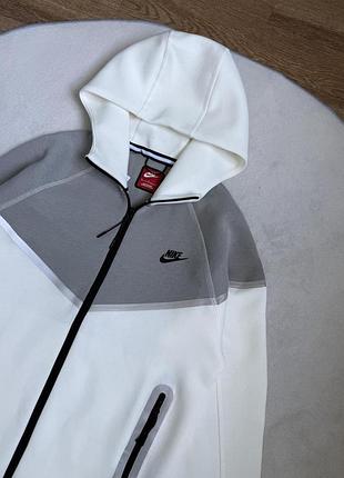 Зип-худи серое рефлектив nike tech flecce 2