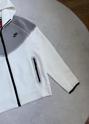 Зип-худи серое рефлектив nike tech flecce 3