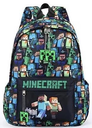 Детский школьный рюкзак майнкрафт (minecraft) 2