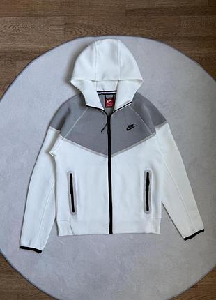 Зип-худи серое рефлектив nike tech flecce