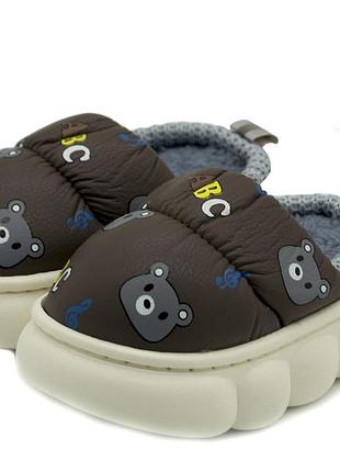 Тапочки для мальчика lion коричневый (2766 brown (26/27 - 16 см))