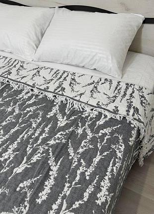 Покрывало муслин (хлопковое), мягкое, гипоаллергенное. евро 210*250 см