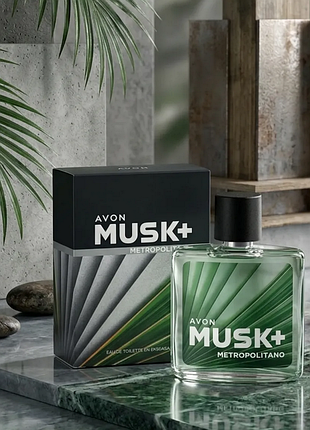 Туалетна вода musk metropolitano, 75 мл avon / ейвон маск /муск