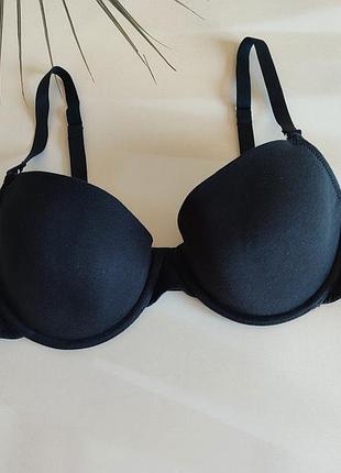 80с/ 36с черный базовый хлопковый бюстгальтер от primark