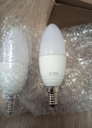 Світлодіодна led лампа e14, 5w, тепле світло (warm white) — енергоефективна та довговічна