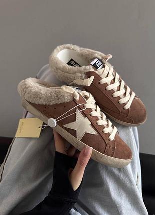 Зимові утеплені кросівки golden goose