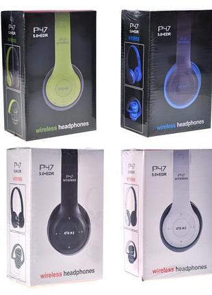 Наушники р47 wireless, короб.10*7*17 см