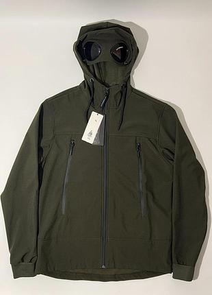 Cp куртка с овальными линзами хаки soft-shell