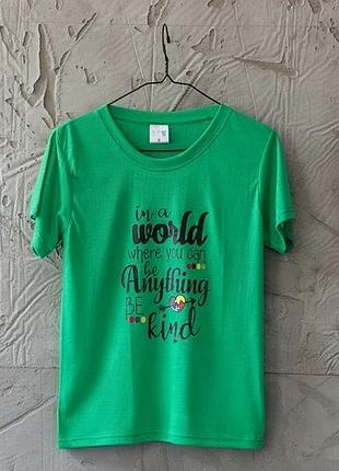 Футболка женская in a world green