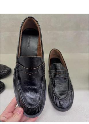 Шкіряні лофери massimo dutti