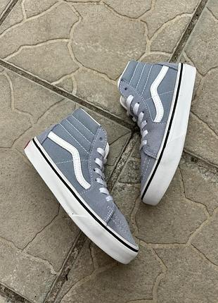 Замшевые высокие кеды кеди оригинал vans 30-31p