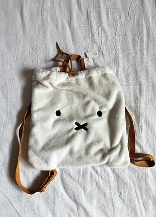 Плюшевий рюкзак-мішок nijntje / miffy (hema) рюкзак зайчик