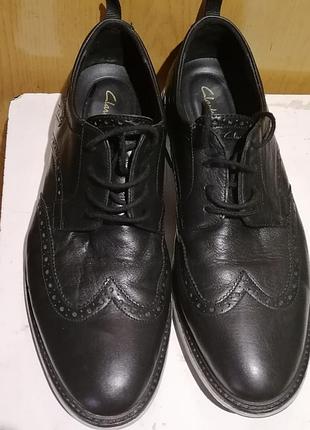 Туфли кожаные clarks 3