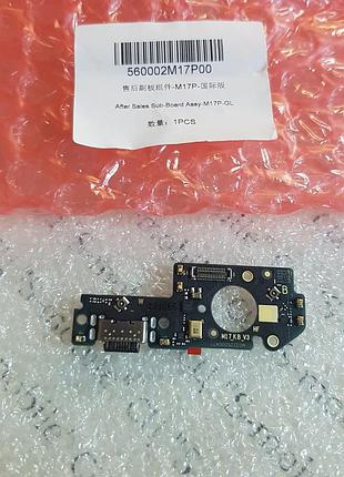 Плата зарядки (нижняя плата) для xiaomi poco x5 5g, redmi note 12 5g сервисный оригинал p/n: 560002m17p00