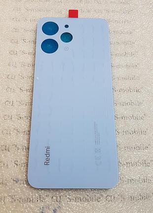 Задня кришка для xiaomi redmi 12 4g блакитна (sky blue) оригінал олеофобне покриття