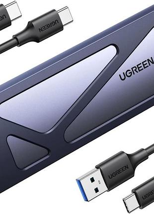 Корпус ugreen ssd m.2 nvme usb-c 10gbps tool-free