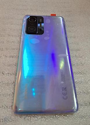 Задняя крышка для xiaomi 11t, 11t pro голубая (selestial blue) оригинал стекло с олеофобным покрытием