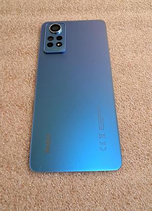 Задня кришка для xiaomi redmi note 12 pro 4g синя (glacier blue) оригінал скло з олеофобним покриттям