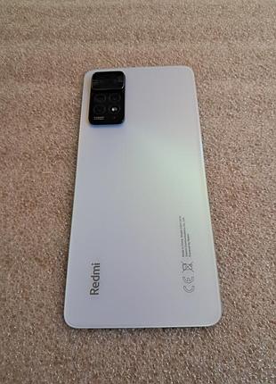 Задня кришка xiaomi redmi note 11 pro 4g (2201116tg) біла (polar white) скло оригінал (олеофобка)