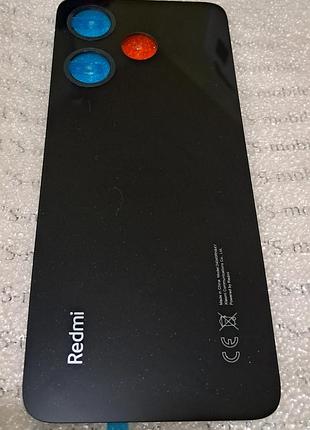 Задня кришка для xiaomi redmi 13 4g чорна (midnight black) оригінал скло з олеофобним покриттям